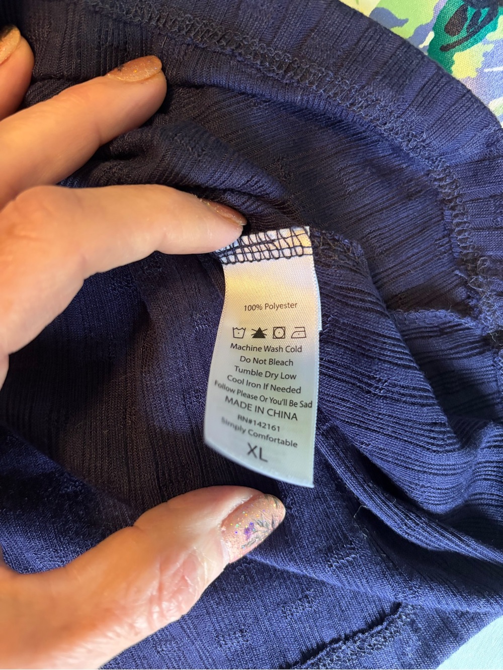 LuLaRoe Navy Martha XL - Picture 4 of 4